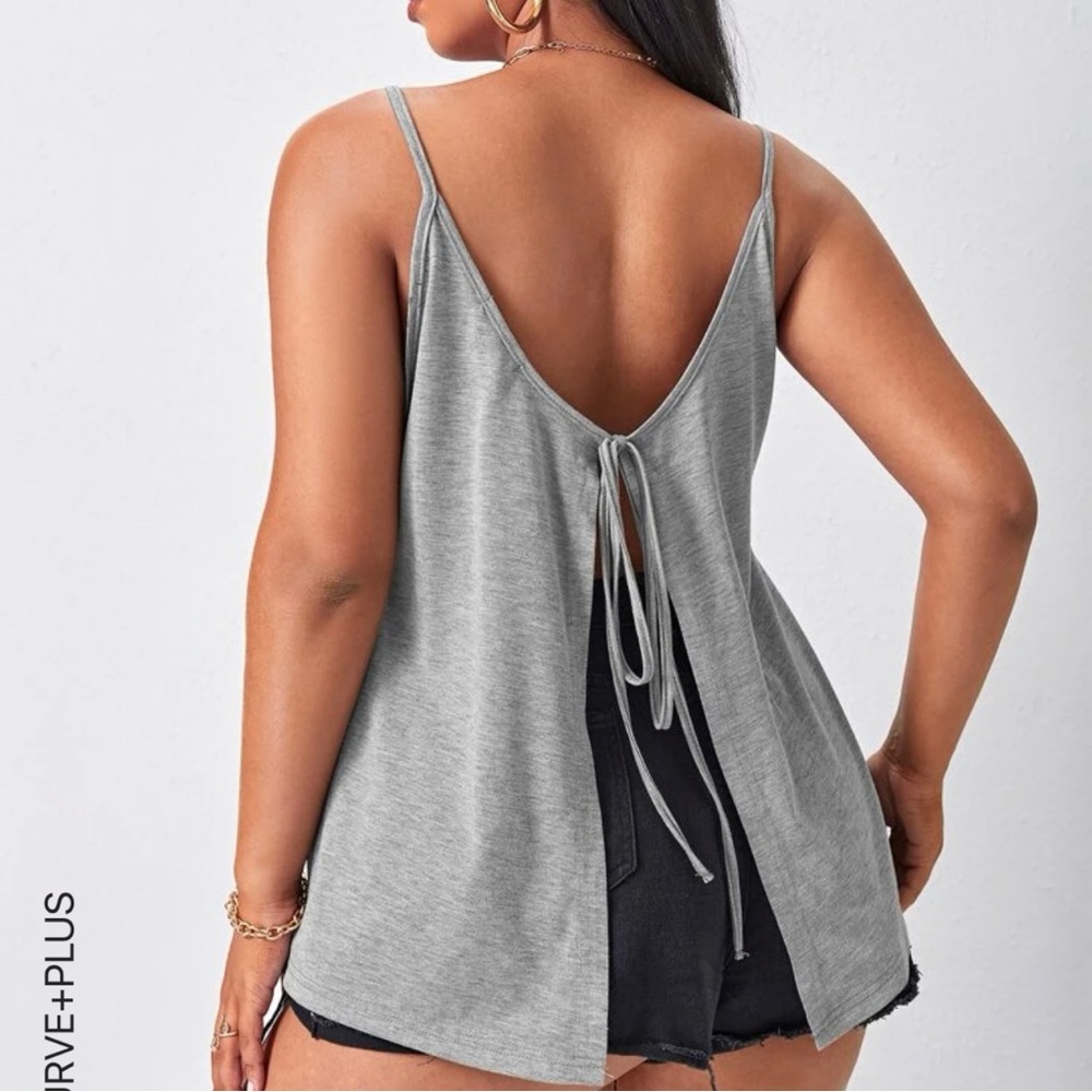 SHEIN Tie Back Cotton Cami
